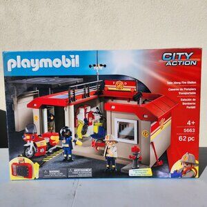 PLAYMOBIL City Action Firestation Fire Station Firefighters Replacement Parts Ta